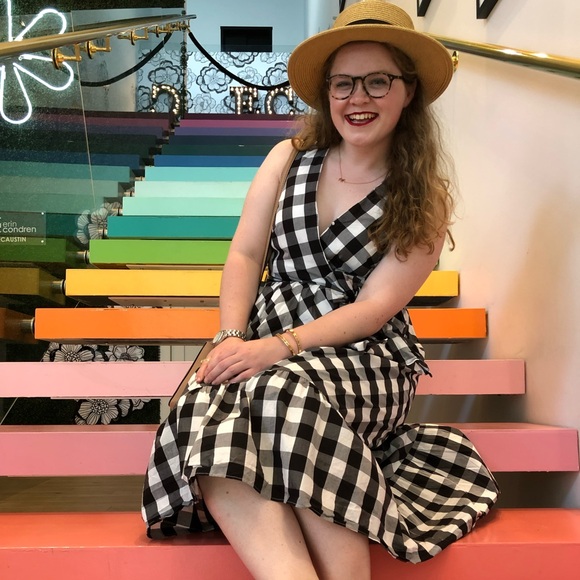 J. Crew Black and White Gingham Dress - Picture 2 of 6